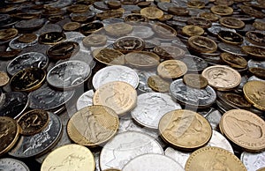 Silver and Gold Coins