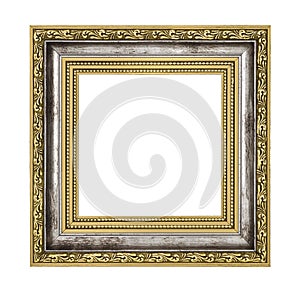 Silver and gold frame