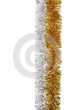 Silver and gold garland