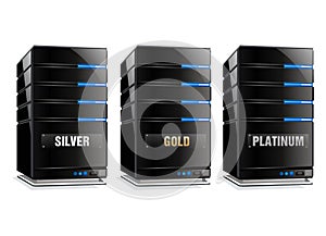 Silver Gold and Platinum Host