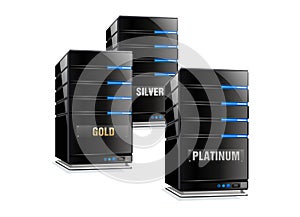 Silver Gold and Platinum Host