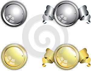 Silver and Gold Seals