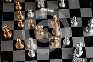 Silver and golden chess in game metaphor tactics and business pl