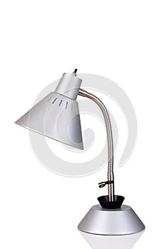 Silver gooseneck lamp photo