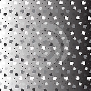 Silver gradient shade star pattern background