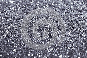 Silver,gray glitter texture festive abstract background, workpiece for design, soft focus