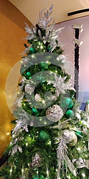 Silver and green Christmas Tree