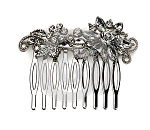 Silver hair clip