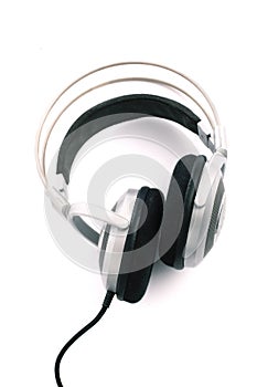 Silver headphone