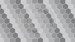 Silver hexagonal geometric background. Vector illustration