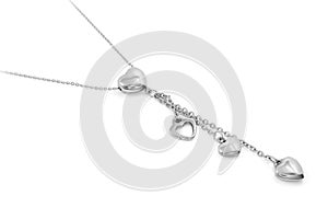 Silver jewel. Heart Necklace. Stainless steel