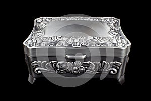 Silver jewelry box