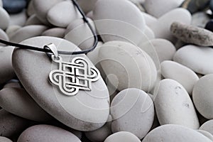 Silver jewelry with Celtic designs