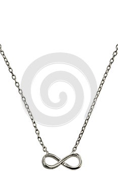 Silver jewelry chain with pendant