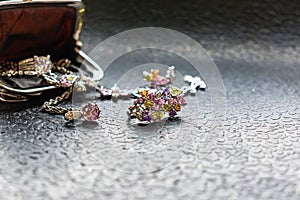Silver jewelry with colored stones-cubic Zirconia of different colors, delicate shades. Jewelry pink, green, yellow and lilac. Rhi