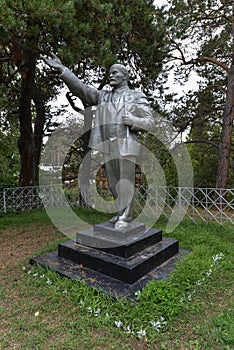 Silver Lenin Monument