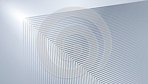 The silver lines construct the spatial background of extending the sense of space science and technology.