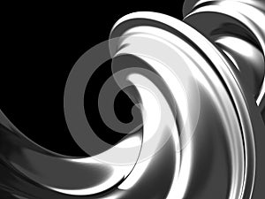 Silver liquid abstract shiny splash