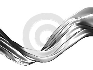 Silver liquid abstract shiny splash
