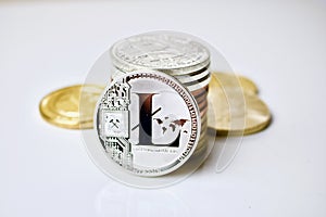 Silver Litecoin coin