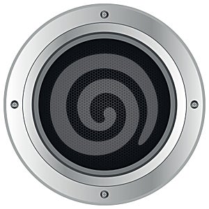 Silver loudspeaker