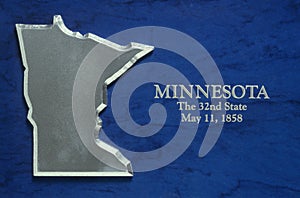 Silver Map of Minnesota