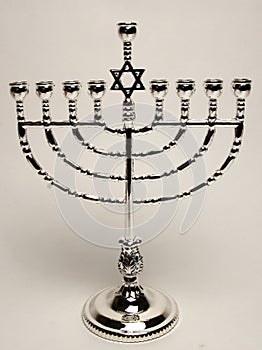Silver menorah