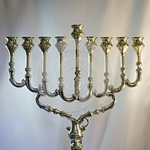 Silver Menorah