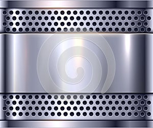 Silver metal background