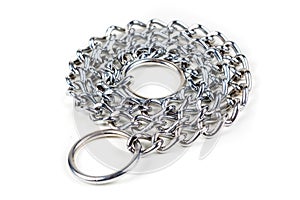 Silver metal choke chain