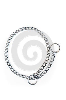 Silver metal choke chain