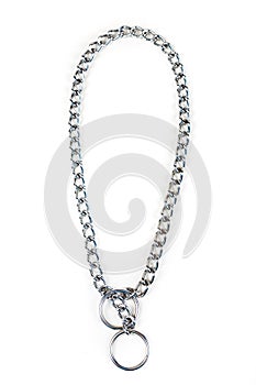 Silver metal choke chain