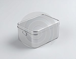 Silver Metal Container