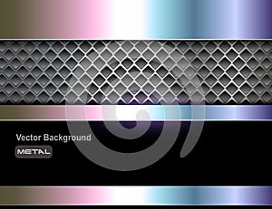 Silver metal 3D background, lustrous chrome metallic