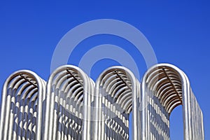 Silver metal radiator