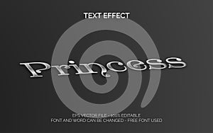 Editable text silver isometric style.