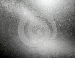 Silver metal texture background design on iron board