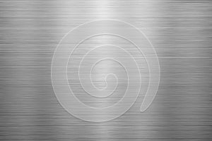 Silver metal texture of brushed stainless steel plate