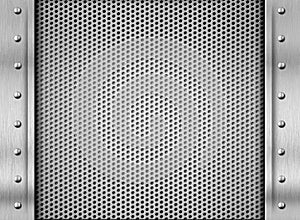 Silver metal texture steel plate background