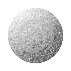 Silver metall textured circle