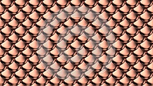 Silver metallic armor scales .