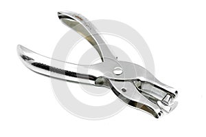 Silver metallic hole puncher