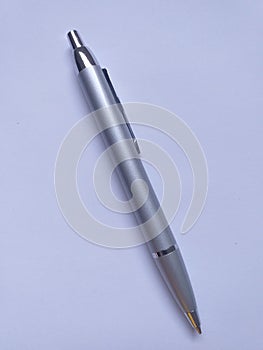 Silver metallic pen classic vintage writing tools