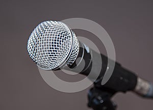 Silver microphone