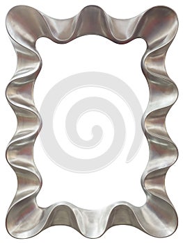 Silver Mirror Frame Cutout