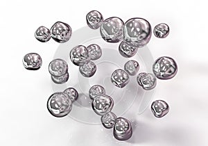 Silver nanoparticles illustration