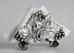 Silver napkin-holder