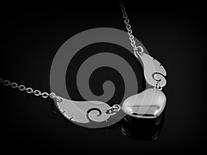 Silver Necklace for Women - Stainless Steel