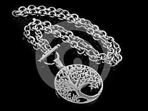 Silver Necklace for Women - Stainless Steel