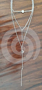 Silver neckless jewerly